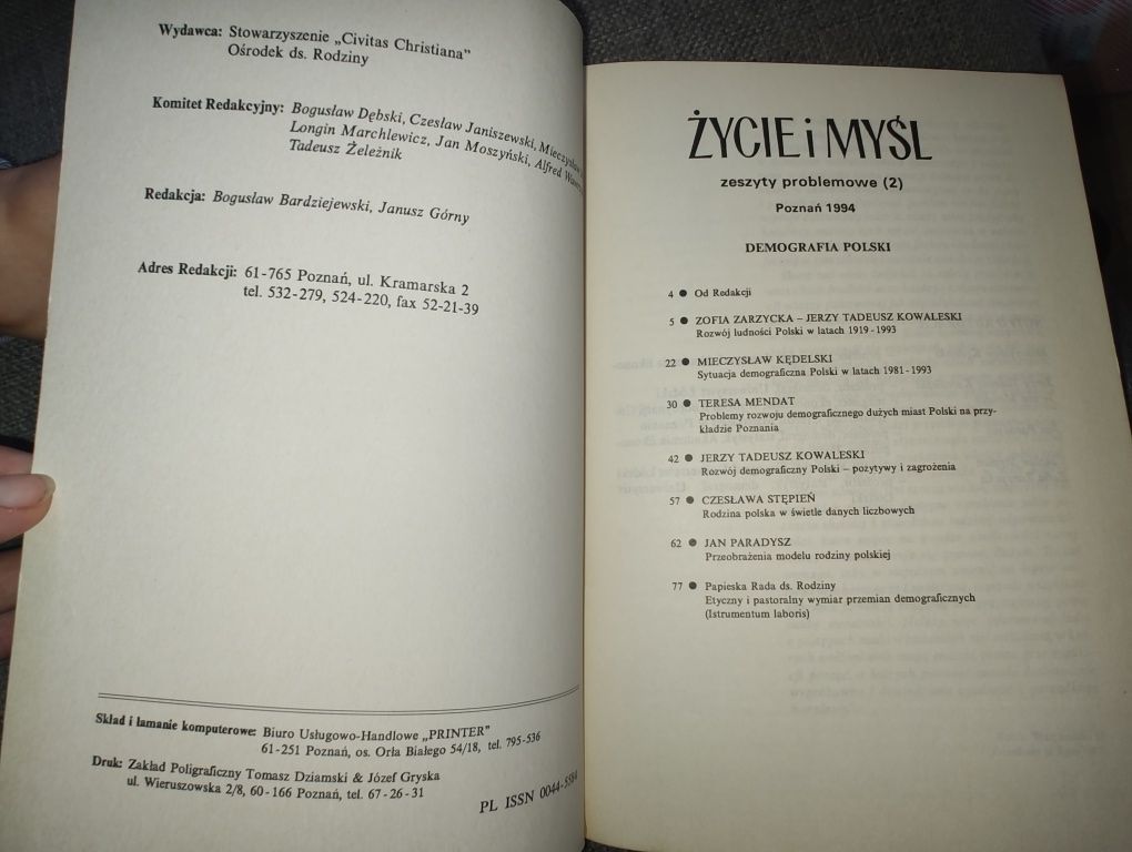Życie i myśl zeszyty problemowe 2