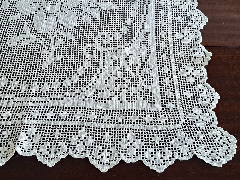 Renda de croché, feito à mão