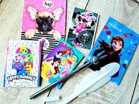 Nowy super zestaw kreatywny notesiki i długopisy Księżniczki Frozen