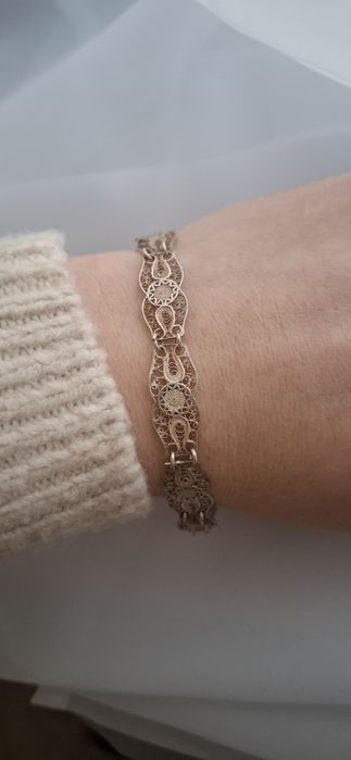 Srebrna Filigranowa bransoletka