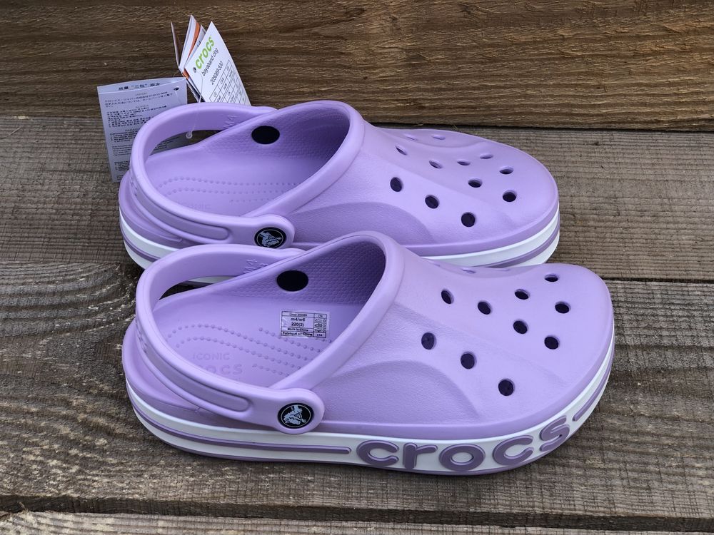 Женские Кроксы Crocs Bayaband Лавандові Сабо