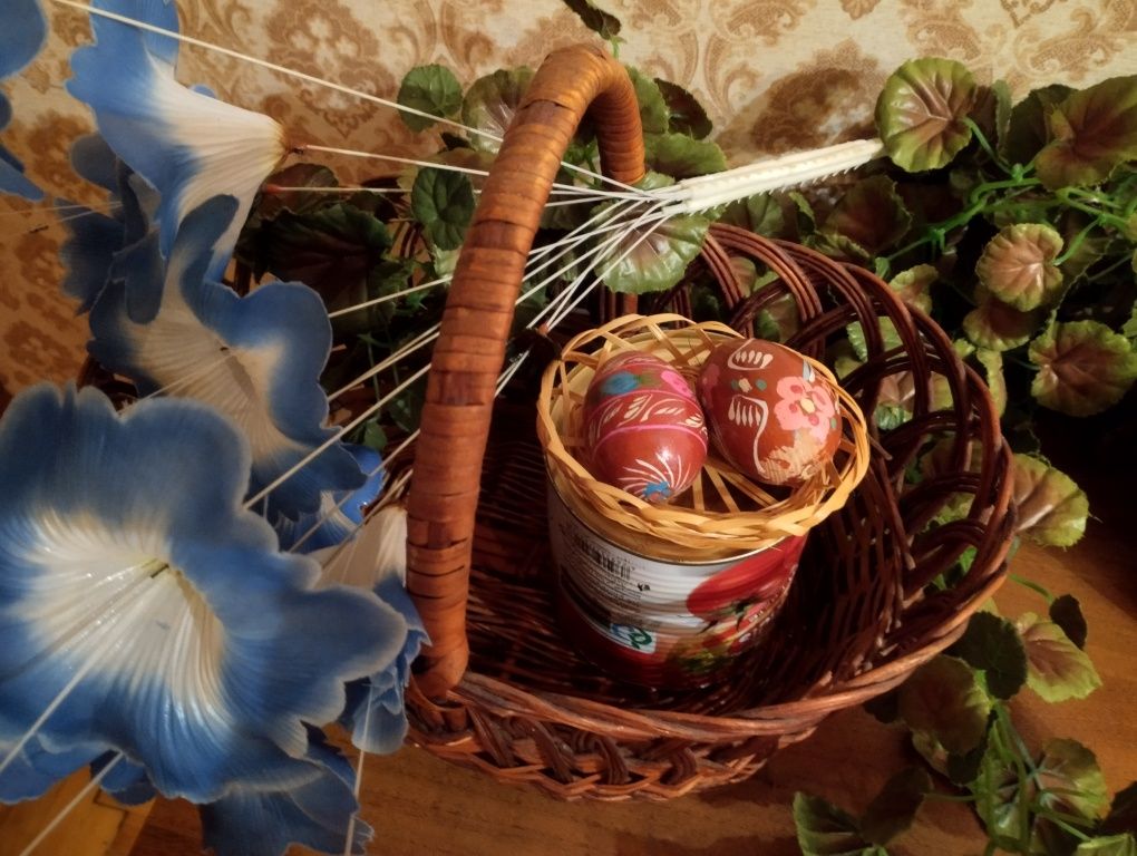 Кошик пасхальный, аксессуары к Пасхе.