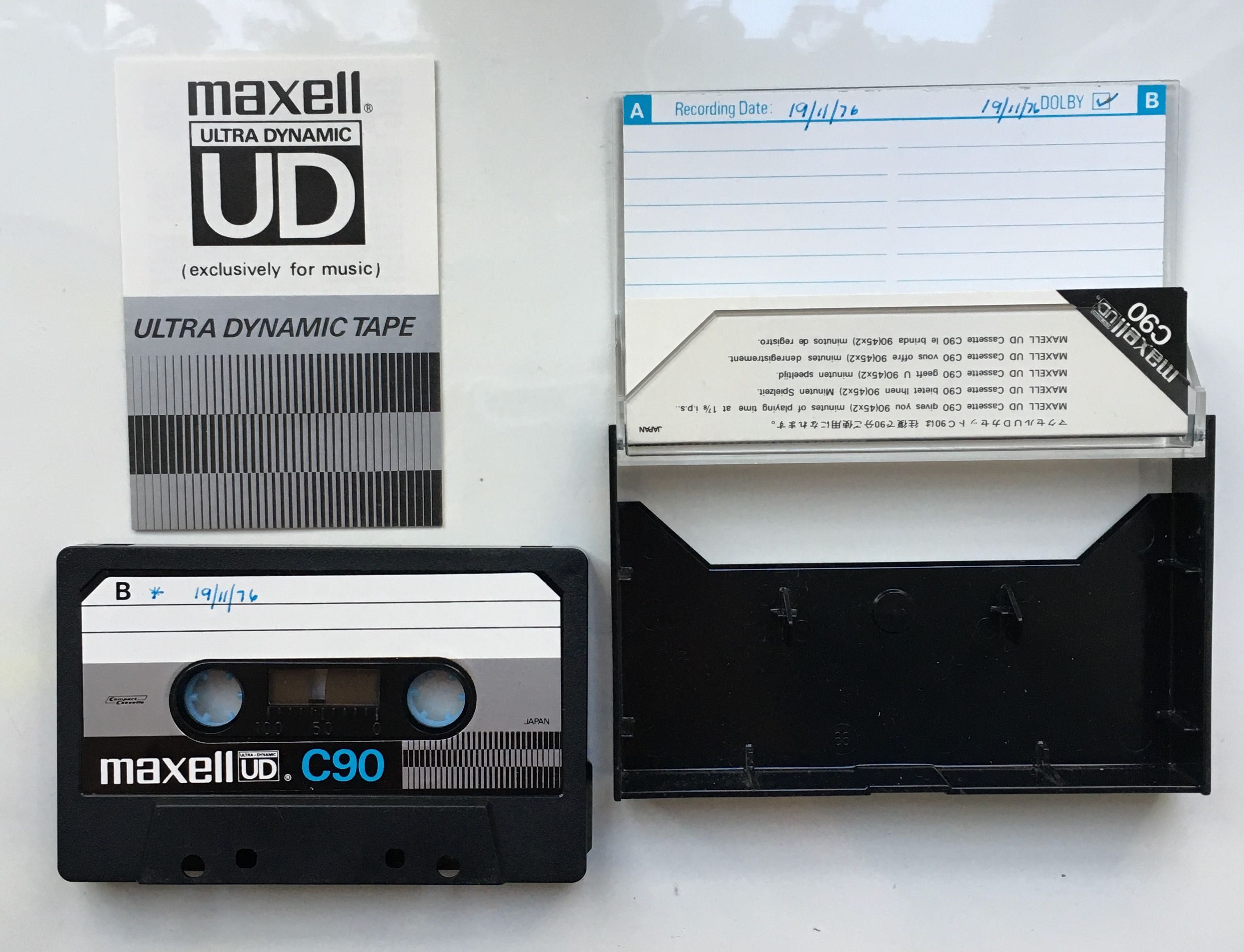 Аудіокасета Maxell UD C-90 1972