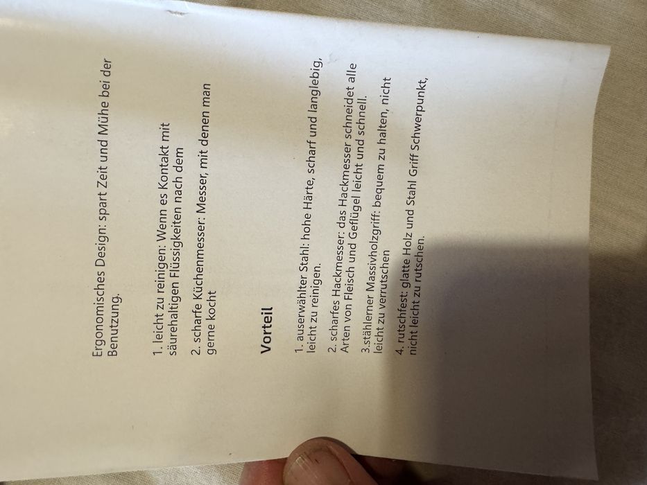 Cutelo novo em aço carbono