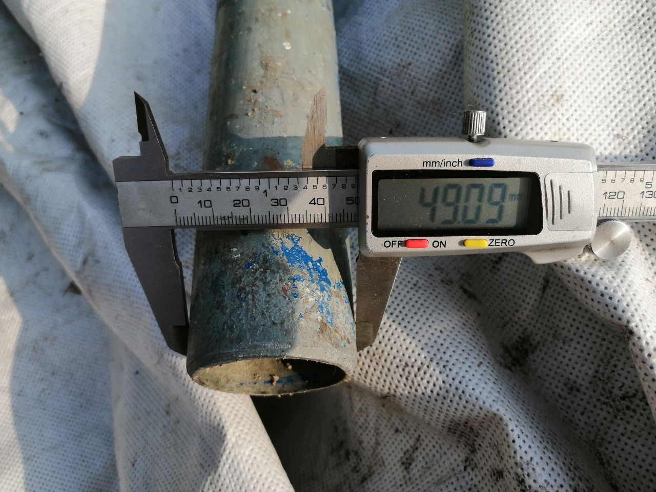 Rura ocynkowana słupek ocynk fi 50mm/ 4mm grubosc ścianki  - 1 metr