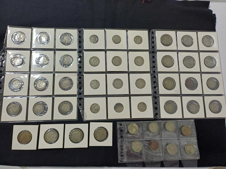 Moedas Portuguesas de Alpaca de 50 cêntimos e 1.00 escudo 48 unidades