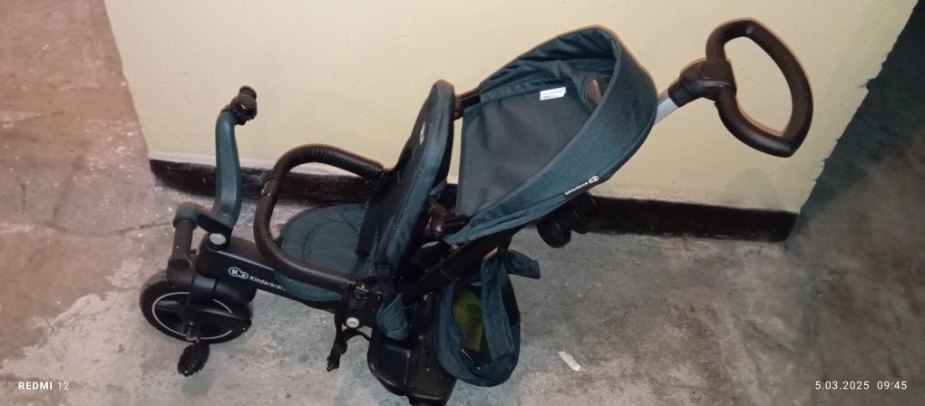 KINDERKRAFT rowerek trójkołowy obrotowy EASYTWIST pchacz akcesoria