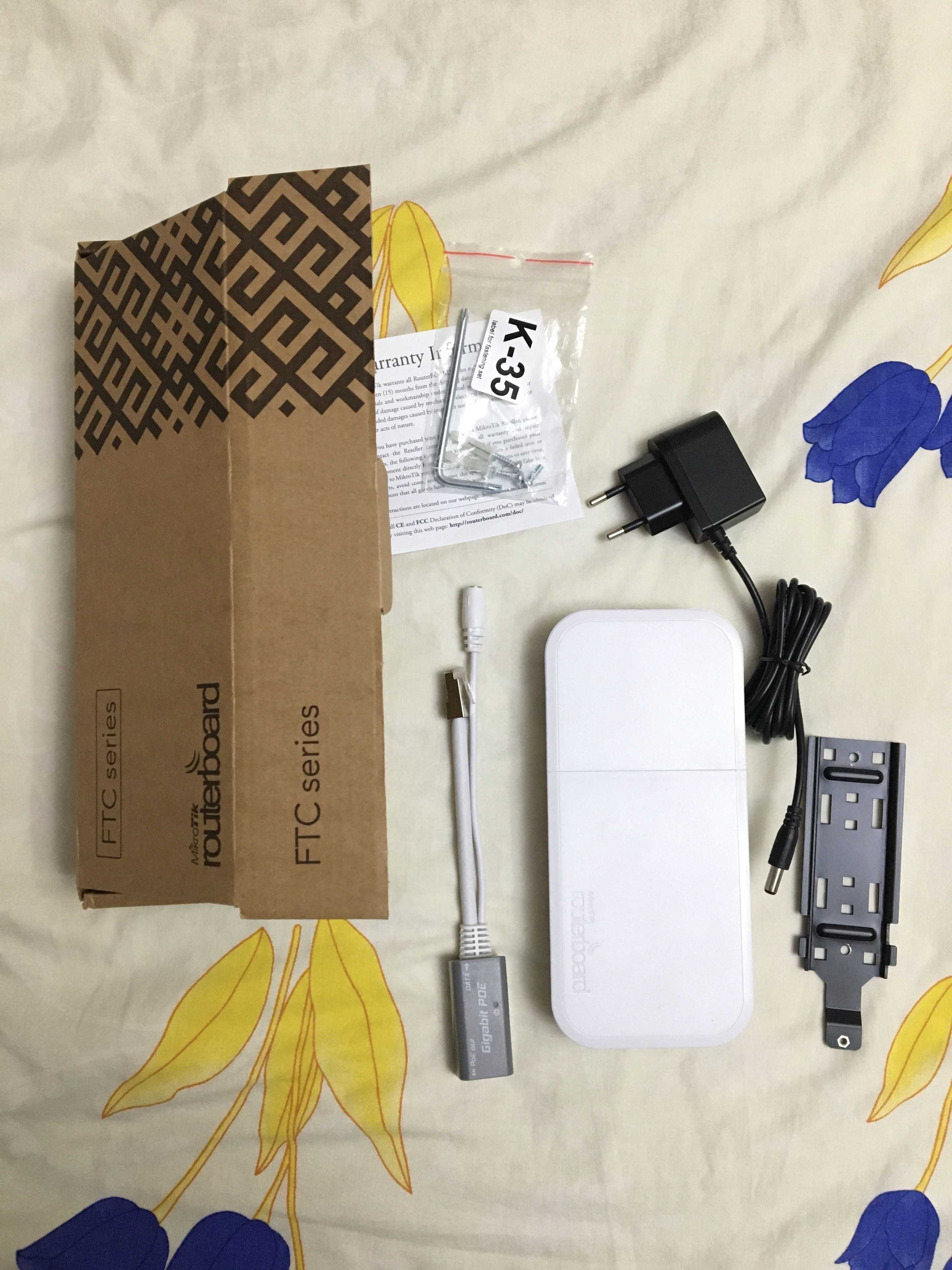 Медіаконвертер MikroTik RBFTC11 + SFP модуль + Cat. 5E SFTP 2m