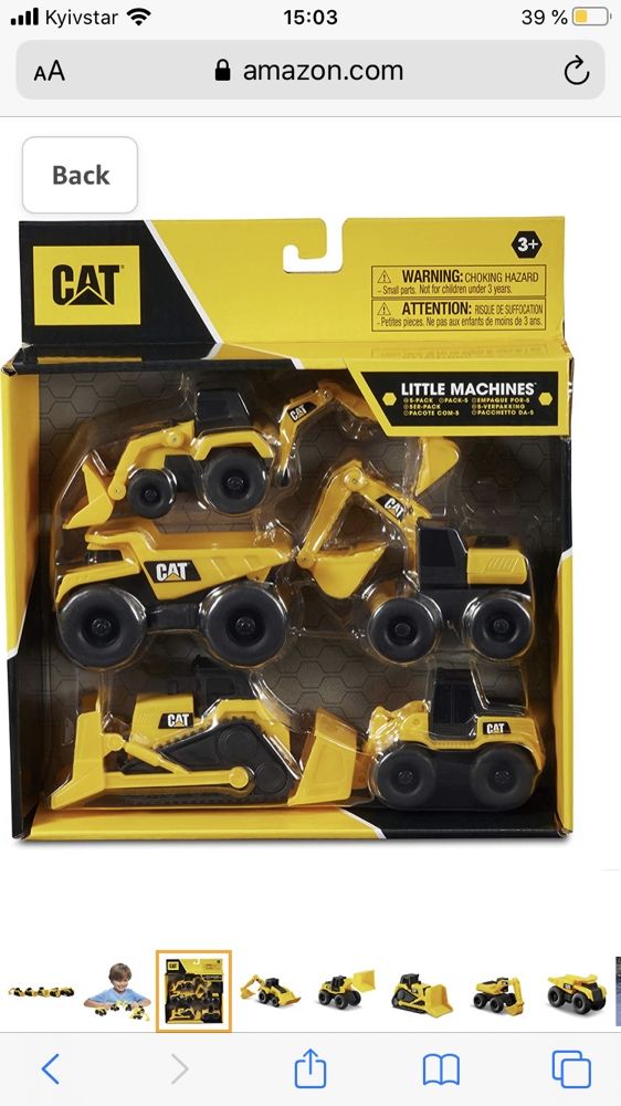 Cat набор машинок