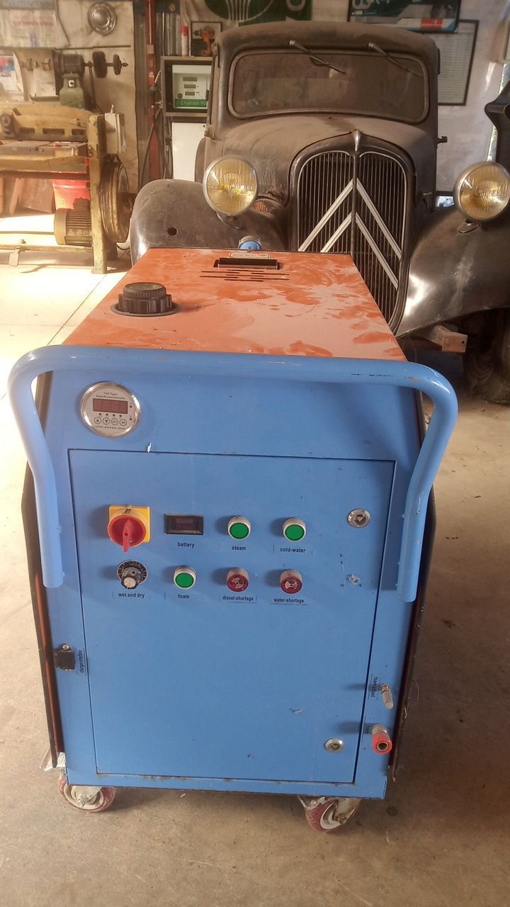 Lavadora a vapor a diesel com kit de aspirador