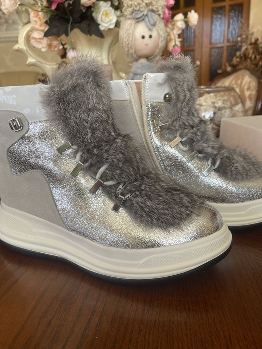 Зимові ботінки натуральні , шкіряні