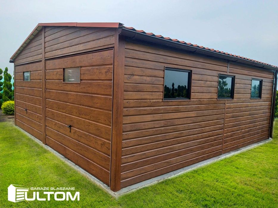 Garaż blaszak, garaze blaszane profil zamknięty 6x5,6x6,6x7, drewno