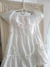 Biała sukienka hiszpanka na ok 4- 5 lat