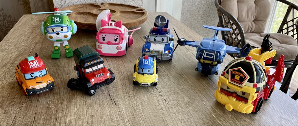 Робокары полли и другие Silverlit трансформеры дорога трек
