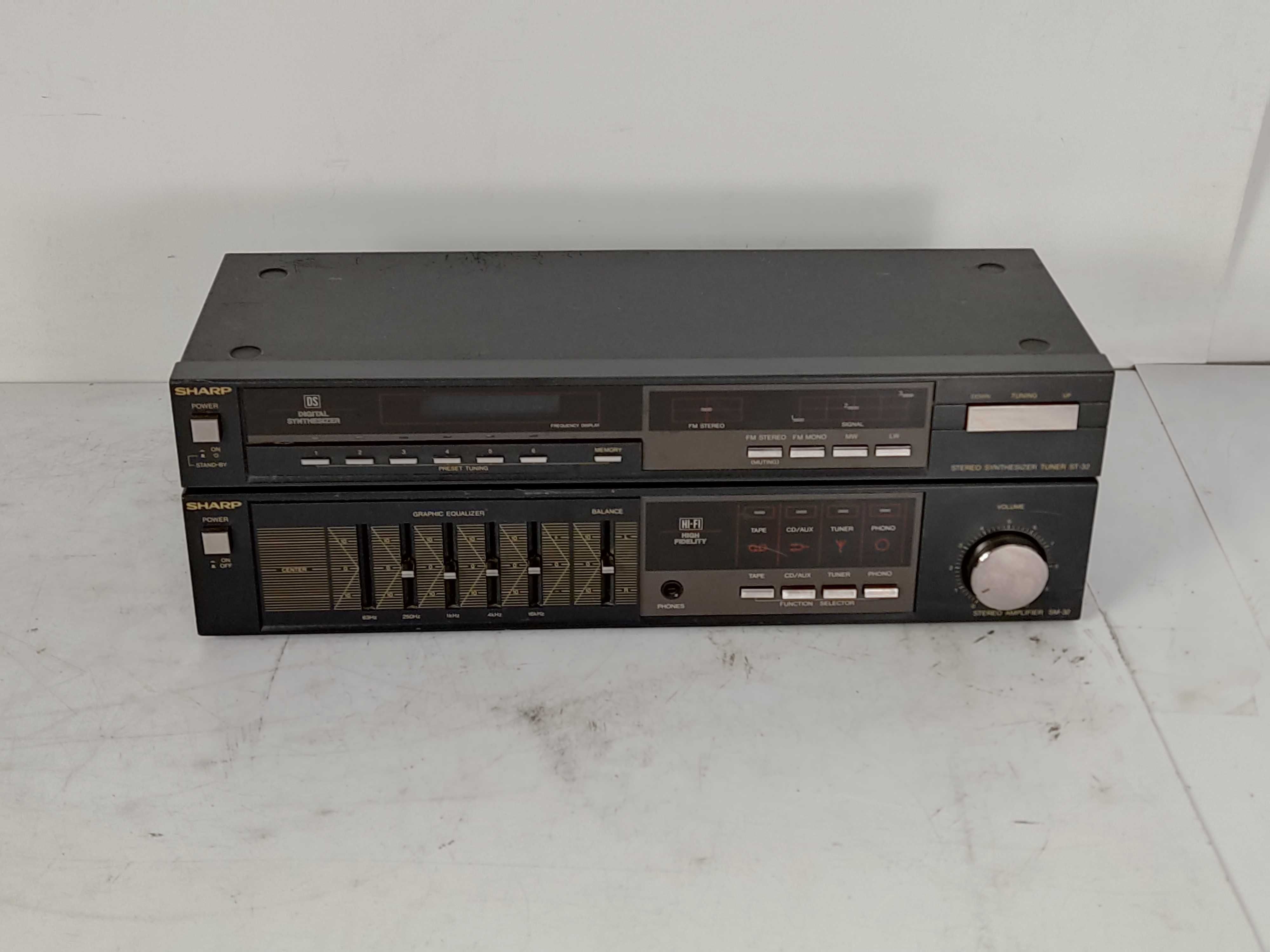 Wzmacniacz SM 32h bk 260W Sharp Equalizer Japan 4ohm tuner