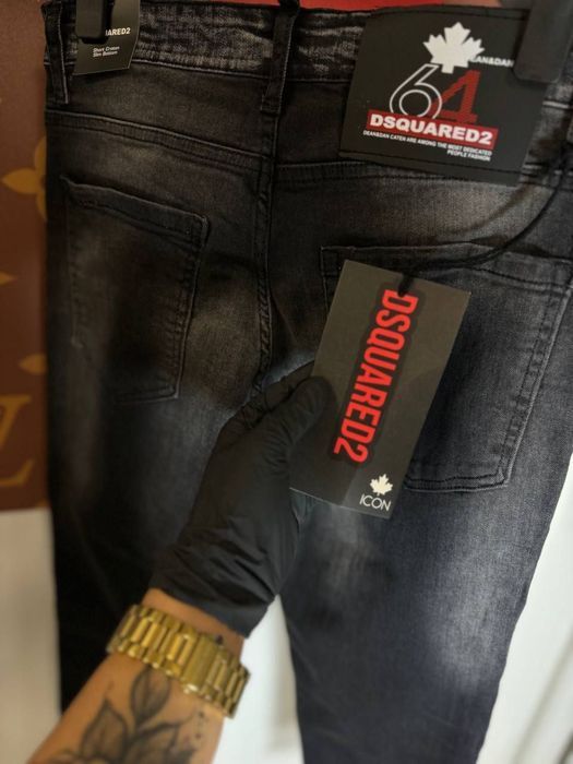 DSQUARED 2 ICON NEW Мужские джинсы темно-серий штаны 30-31 р. стильные