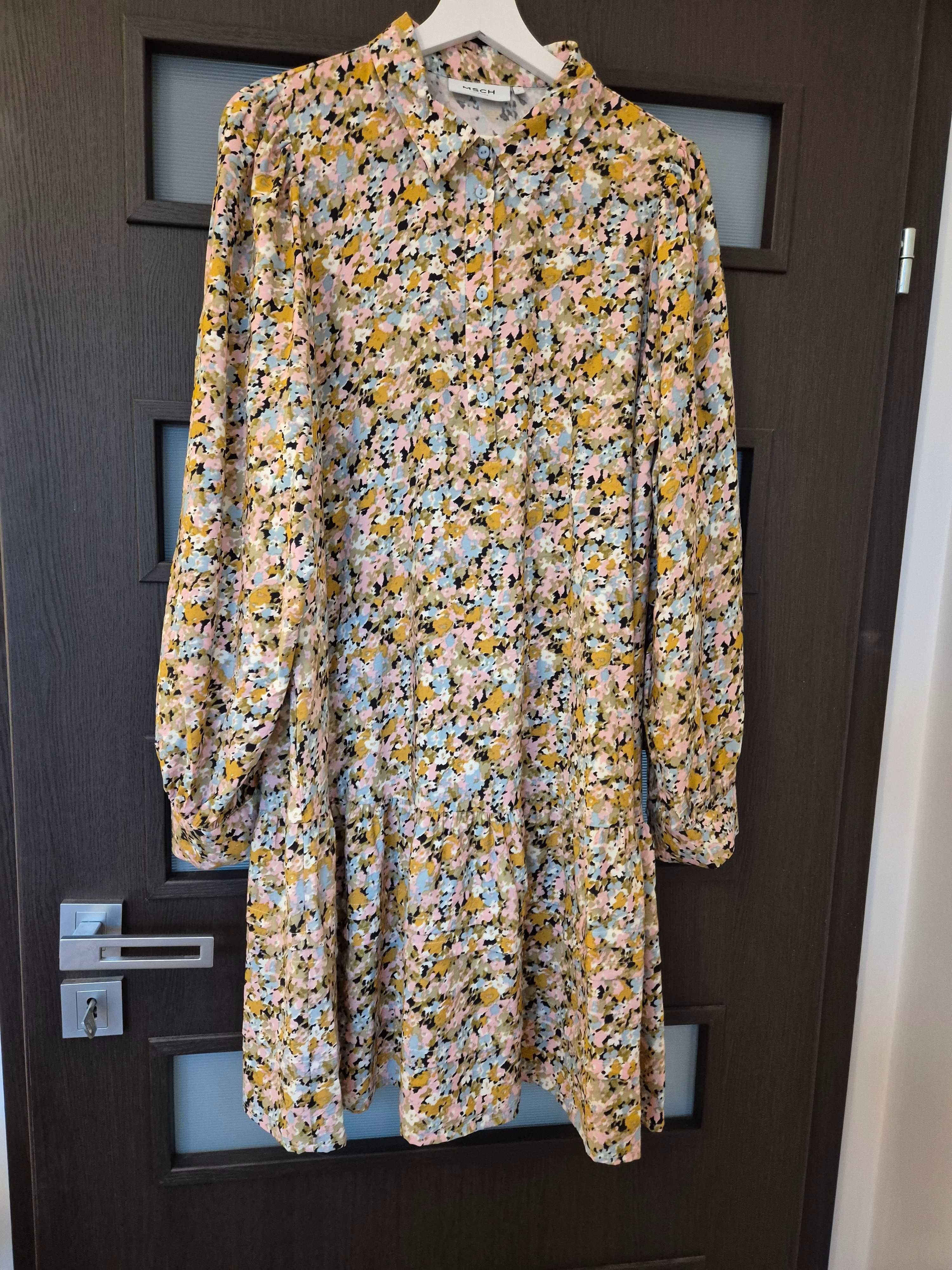 MSCH Copenhagen sukienka oversize wiosna wiskoza r. 40