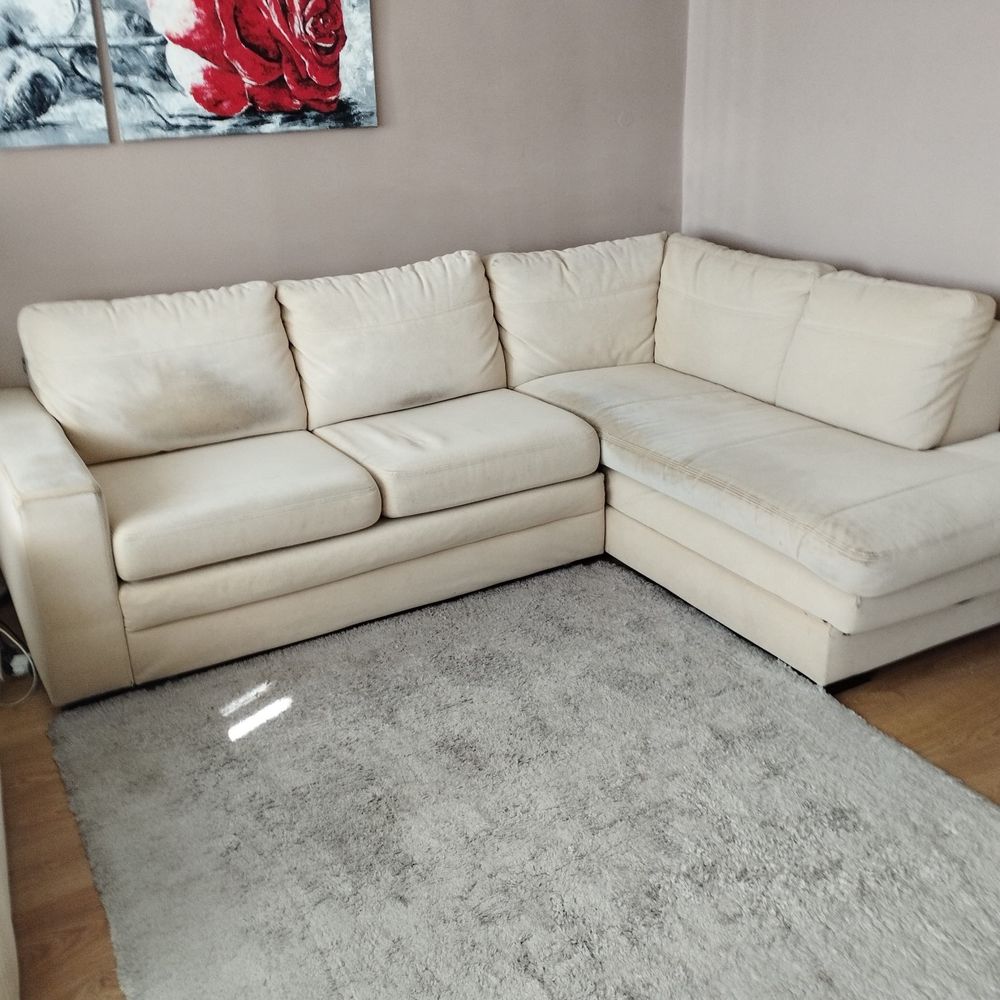 Narożnik z funkcją spania  i fotel