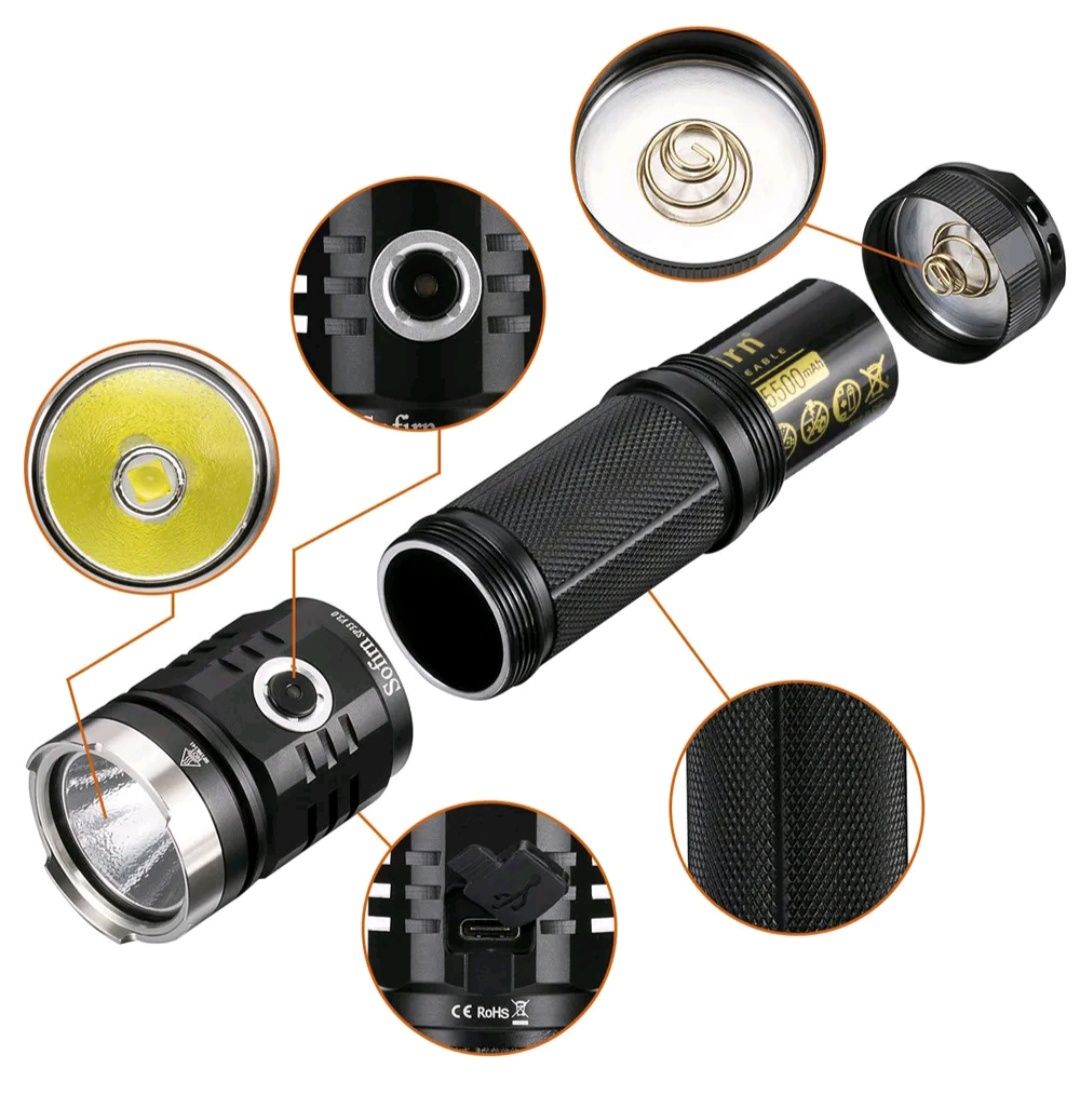 Wysokiej mocy latarka taktyczna Sofirn SP33 V3.0 XHP50B CREE 3500lm