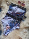 Купальник лавандовий суцільний  SHEIN