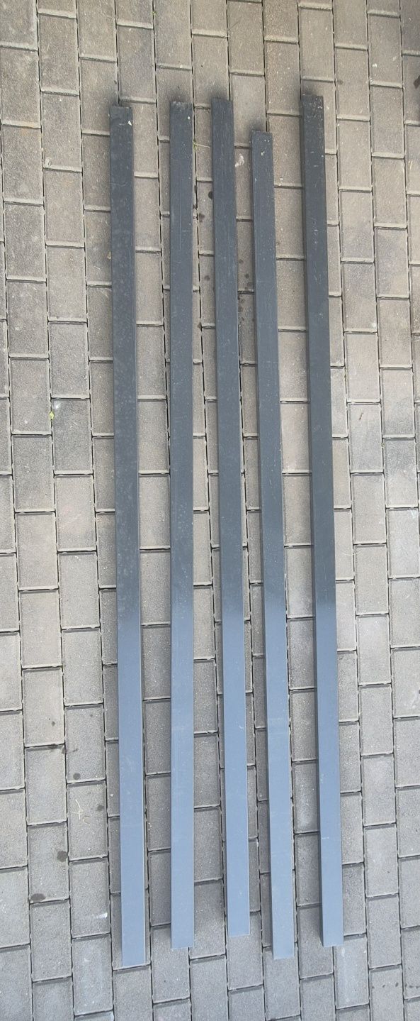 Słupek ogrodzeniowy 2.2m , 6x4 60x40 Antracyt - 5 szt