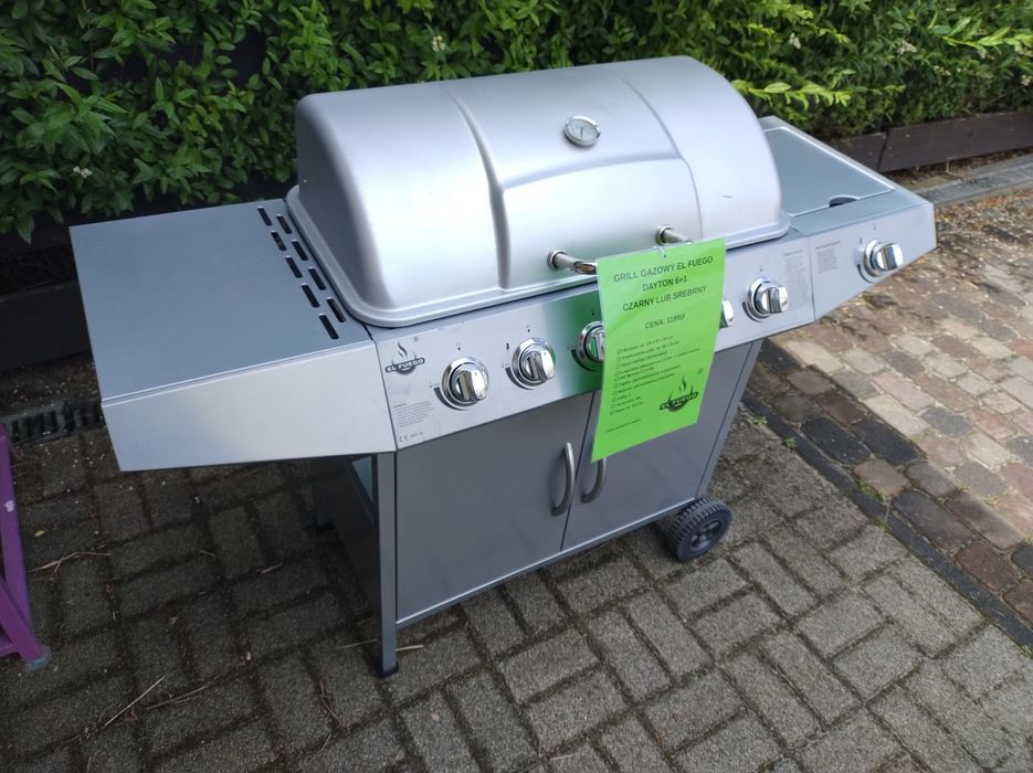 Grill Gazowy  EL FUEGO DAYTON 17kW 6+1 KÓŁKA Nowy lekko uszkodzony !