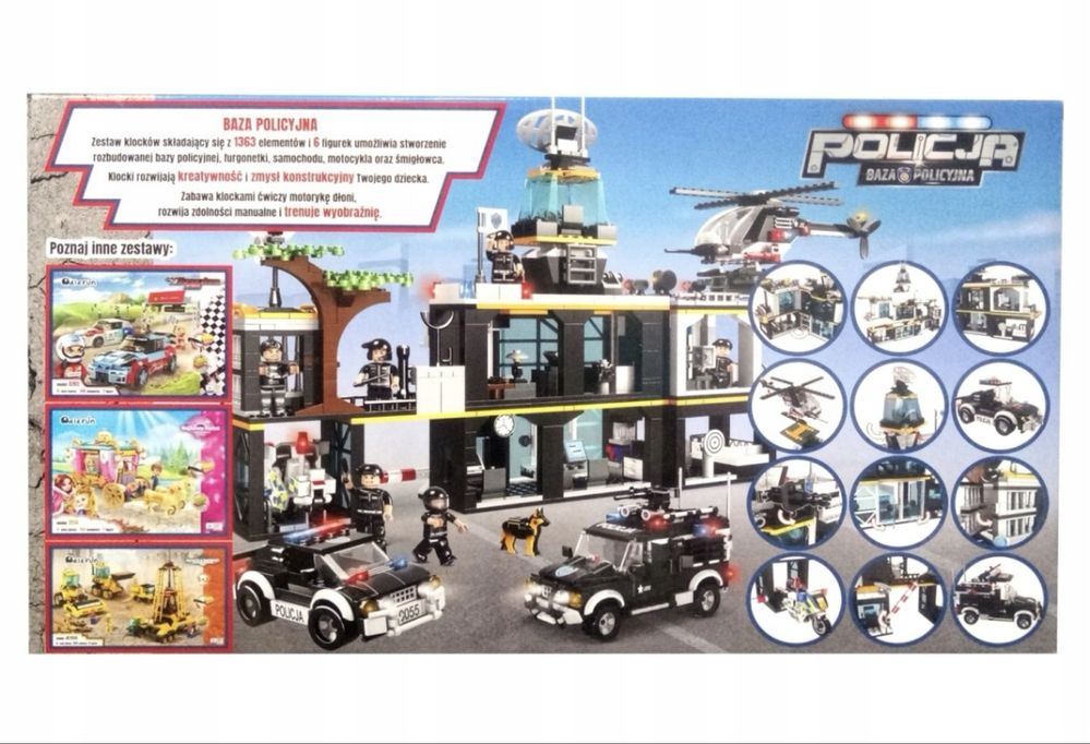 Klocki Elefun Baza policyjna C0555A -posterunek policji
