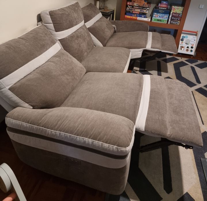 Sofá 3 lugares elétrico