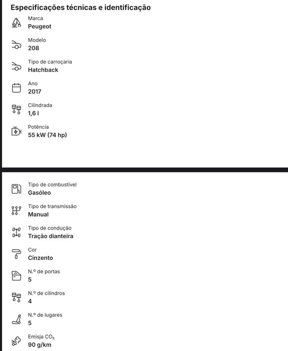 Peugeot 208 style 2017