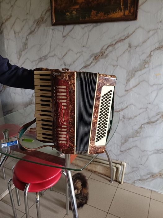Акардеон с футляром