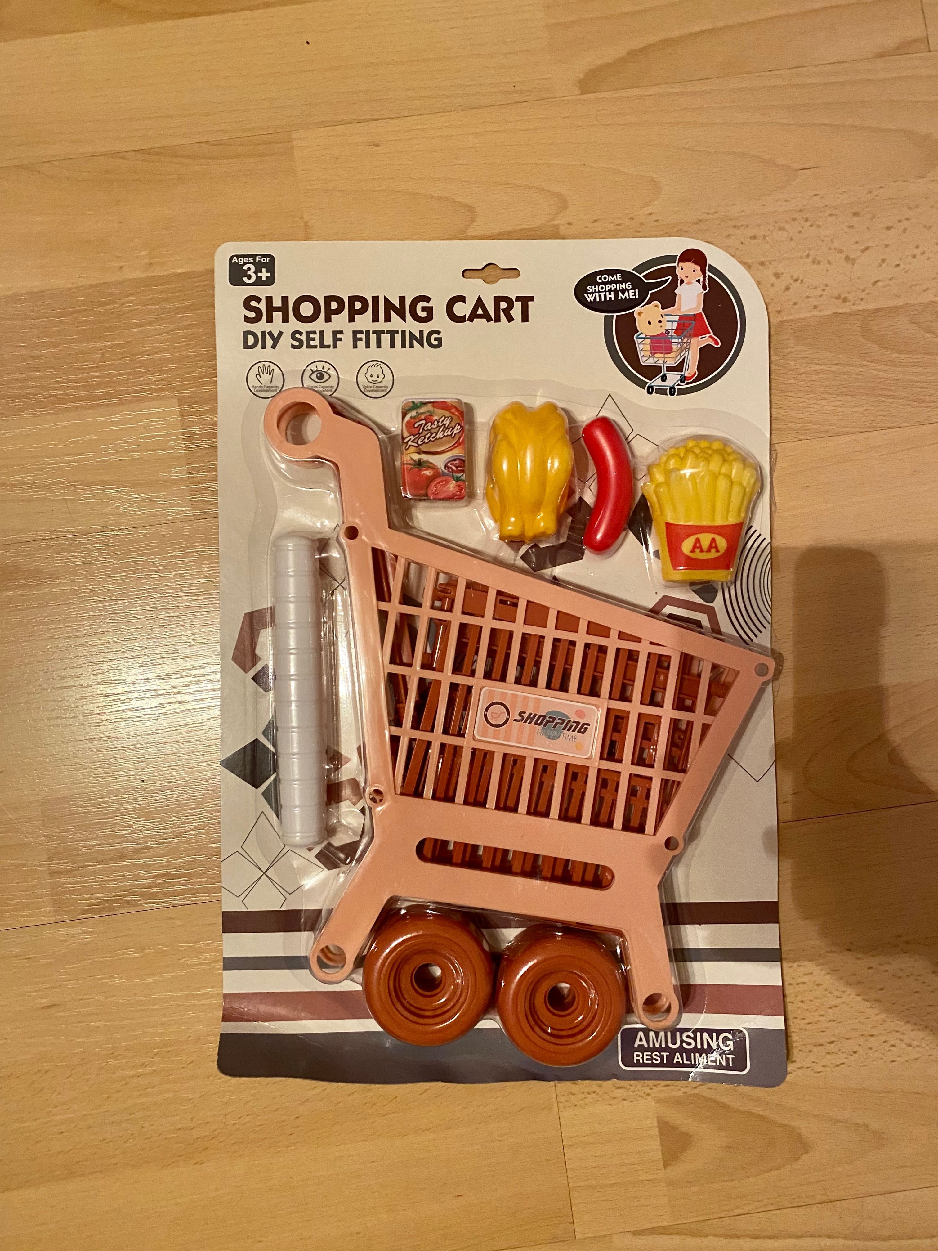 Zabawka koszyk wózek zakupowy