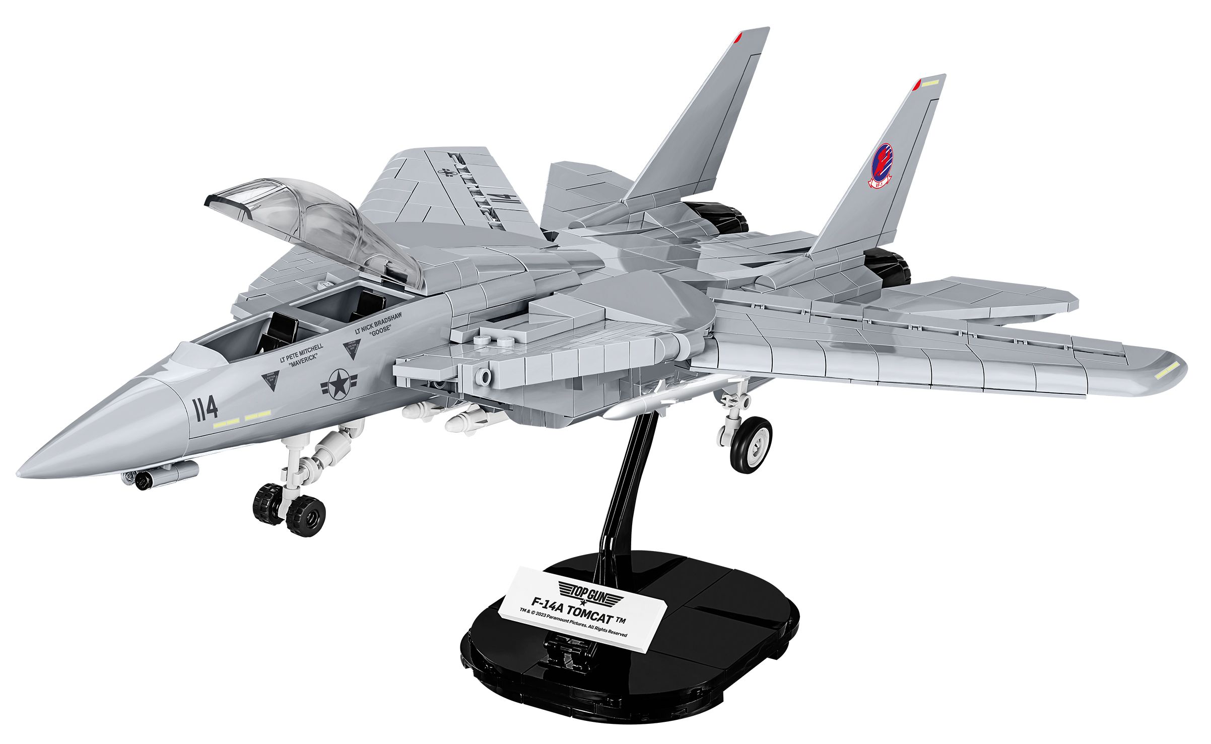 Klocki Cobi 5811A Samolot Myśliwiec F-14A Tomcat Top Gun 757 El.