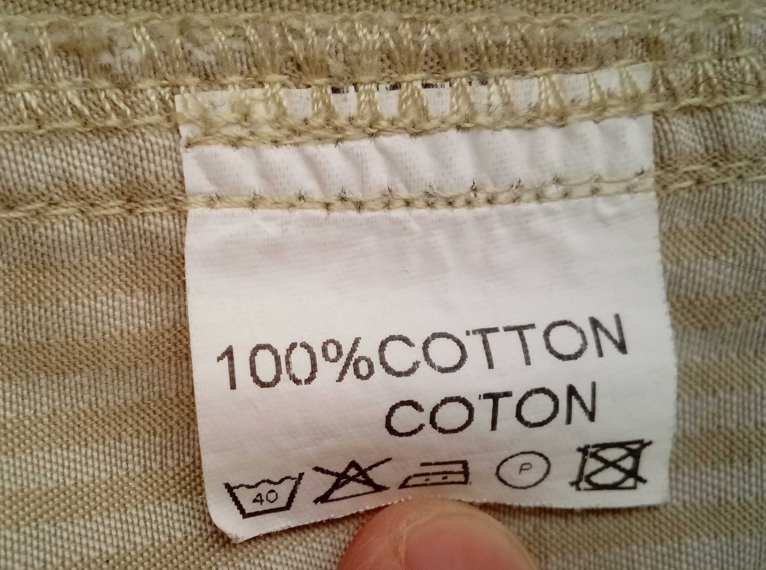 Spodnie krótkie, szorty, beż, Regatta, bawełna, klasyczny krój, r. XL