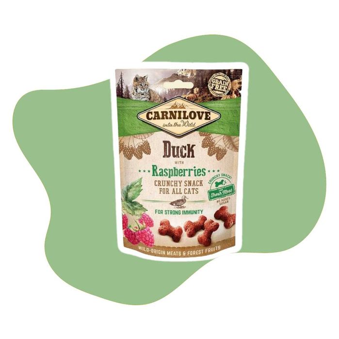 Carnilove Fresh Crunchy Duck with raspberries 50g Kaczka Maliny