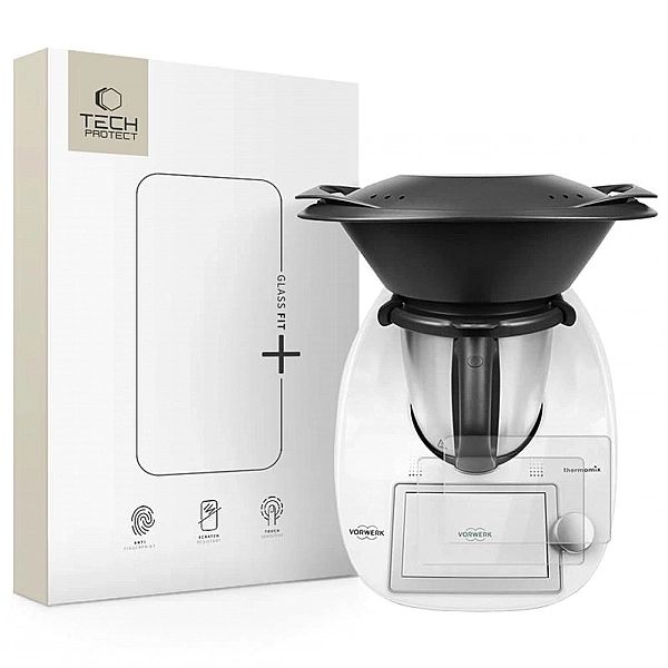 Szkło hartowane Tech-Protect Glass Fit+ 2-pack na Thermomix TM6 - prze