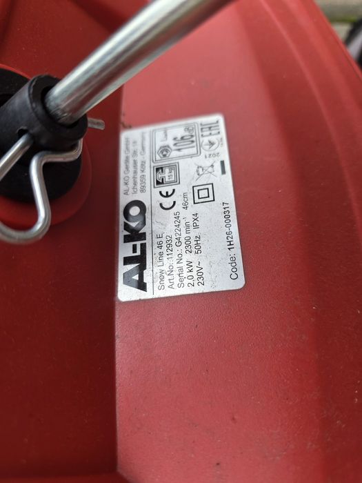 Снегоуборщик AL-KO SnowLine 46 E електрический