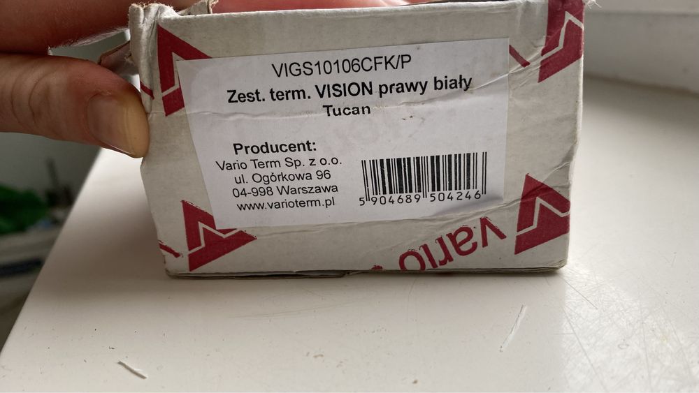Zestaw termostatyczny VINSON prawy bialy