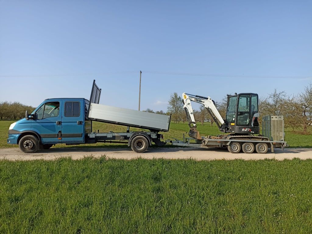 wypożyczalnia wynajem minikoparka mini koparka bobcat jcb cat