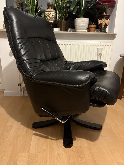 Fotel Ikea skórzany
