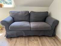 EKTORP Sofa 2-osobowa, Hakebo ciemnoszary IKEA