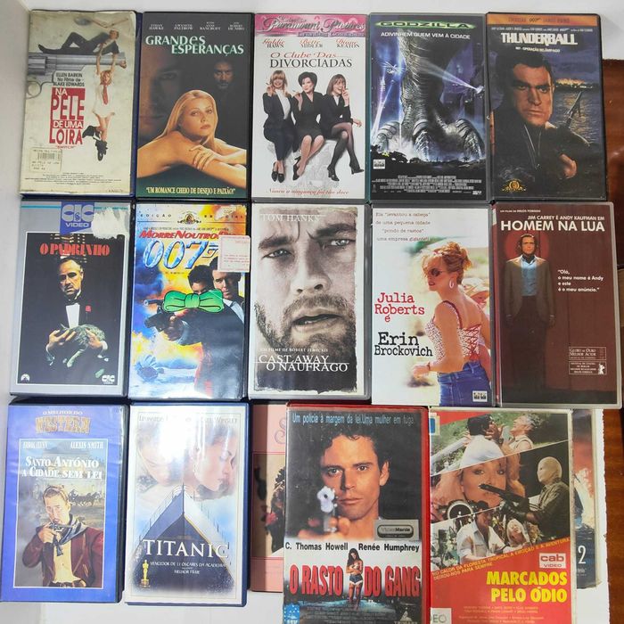 Lote Vhs 9 - Ver lista Abaixo - PROMOÇÂO 1 €
