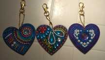 Porta chaves feitos em diamond painting