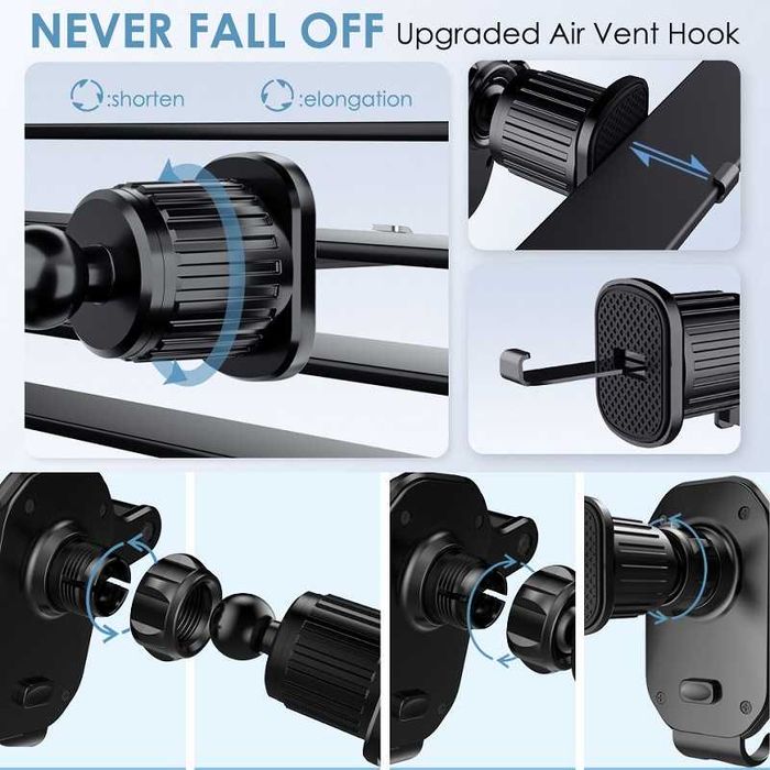 Suporte de Telemóvel para o Carro (ENCAIXE NA VENTILAÇÃO)