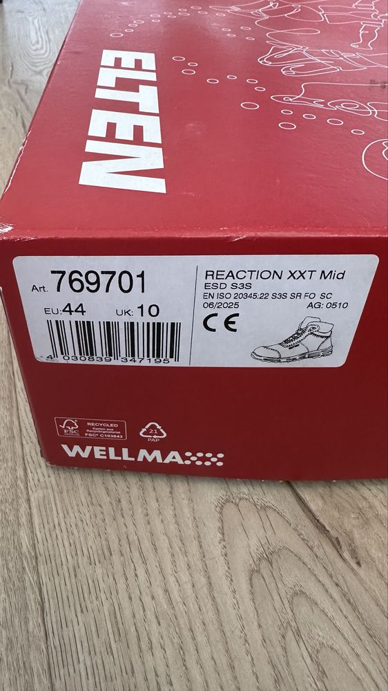 Buty robocze Elten Reaction XXT Mid roz. 44