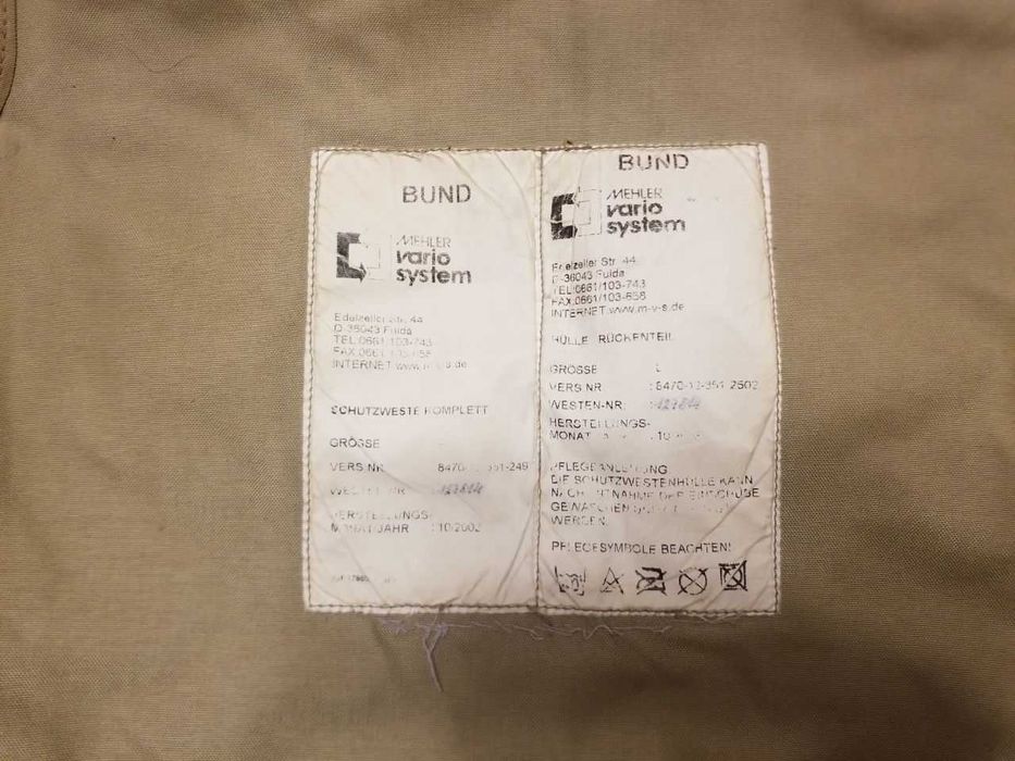 Чохол бронежилету, плитоноска Mehler ST Vario, без пластин