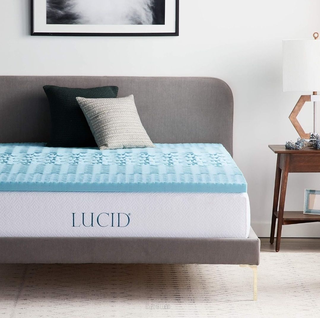 Nowy topper LUCID Nakładka na materac z 5 strefami – 5 cm nakładka