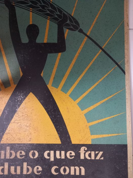 Placa publicitária antiga - anos 50