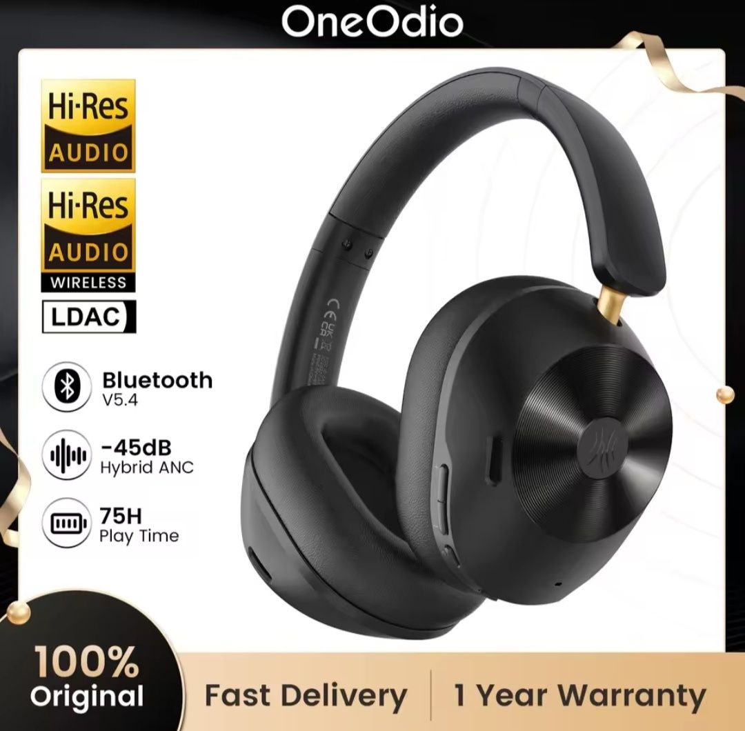 OneOdio Focus A5 Беспроводные Bluetooth 5.4 Наушники /ANC/Hi-res/LDAC
