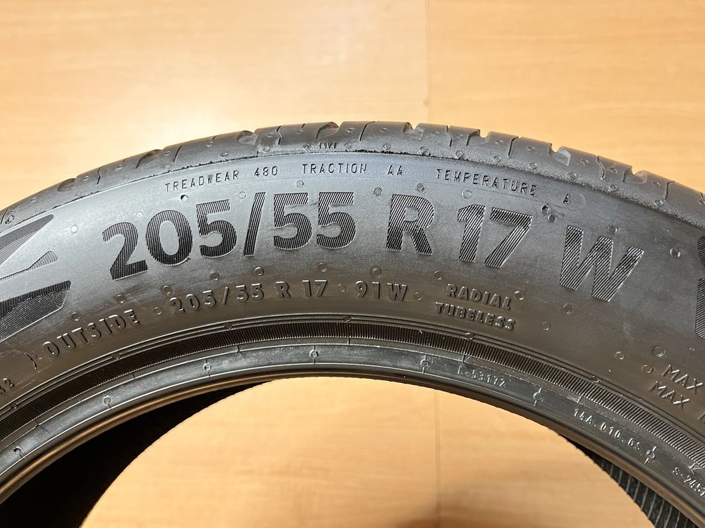 205/55 R 17 Continental Як Нові EcoContact 6 Літо комплект шини
