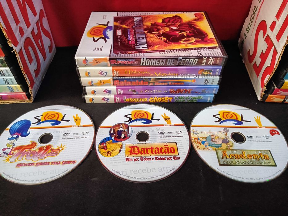 Filmes DVD coleção Sol 42 unidades